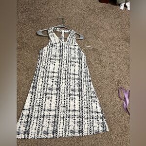 Tart Black and White Midi Dress